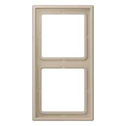 Рамка 2-постова Jung LS990 LC982243 з дюропласту, колір ombre naturelle claire