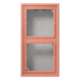 Коробка 2-постова накладного монтажу JUNG LC582A233 колір l’ocre rouge moyen (32111)