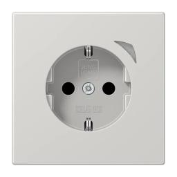 Розетка з заземленням 250V 16A JUNG HOME Energy BTLS1521SELG світло-сіра