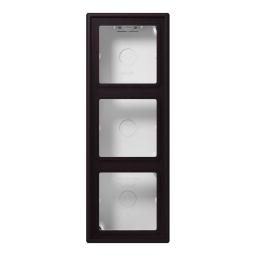 Коробка накладного монтажу 3-позиційна JUNG LC583A248 noir d'ivoire