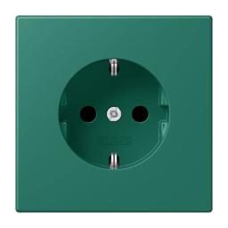 Розетка з заземленням 250V 16A з пружинним затиском JUNG LC1520216 vert anglais (32040)