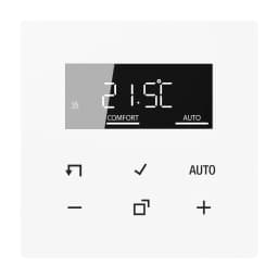 Дисплей кімнатного контролера температури JUNG HOME BTLS1791WW, білий, для керування кліматом