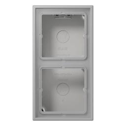 Коробка накладного монтажу 2-постова JUNG LC582A204 gris moyen (32012)
