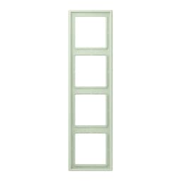 Рамка 4-постова Jung LS990 LC984218 з дюропласту, колір vert anglais pâle