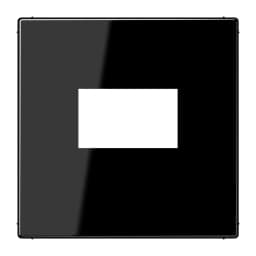 Панель для USB зарядного пристрою JUNG LS1969USBSW чорного кольору