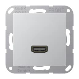 Розетка HDMI 2.0 типу А Jung A550/Flow MAA1112AL, колір алюміній