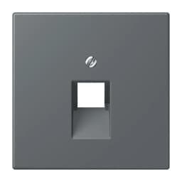 Накладка для комп’ютерної розетки UAE JUNG LC969-1UA202 gris foncé 31, темно-сірий колір
