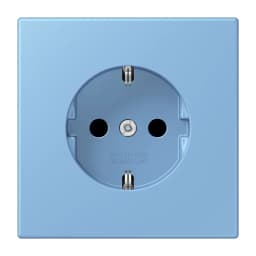 Розетка з заземленням 250В 16А з пружинним затиском JUNG LC1520256 bleu céruléen 59