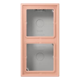 Коробка накладного монтажу 2-постова JUNG LC582A231 rose clair (32102)