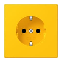 Розетка з заземленням 250V 16A з пружинним затиском JUNG LC1520263 le jaune vif