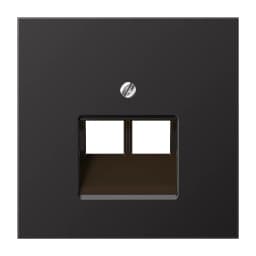 Панель розетки TF/PC 2-а Jung AL2969-2UAD Dark
