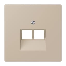 Накладка для 2-ї комп’ютерної розетки UAE JUNG LC969-2UA243 ombre naturelle claire (32142)