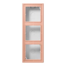 Коробка 3-позиційна накладного монтажу JUNG LC583A231 rose clair (32102)