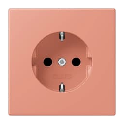 Розетка з заземленням 250V 16A гвинтовий затиск JUNG LC1521233 l’ocre rouge moyen (32111)