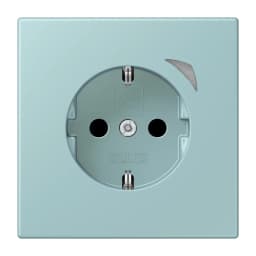 Розумна розетка із заземленням 250V 16А JUNG HOME BTLC1521S214, céruléen clair (32033)