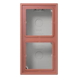 Коробка накладного монтажу 2-постова JUNG LC582A236 terre sienne brique (32121)