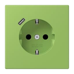 Розетка з заземленням та USB тип C JUNG LC1520-18C220 vert 31 (32051)