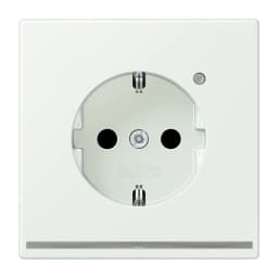 Розетка з заземленням з LED підсвіткою, пружинний затиск JUNG LC1520-OLNW210 outremer gris (32024)