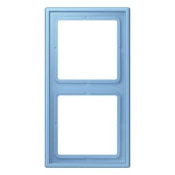 Рамка 2-постова Jung LS990 LC982256 з дюропласту, колір bleu céruléen 59