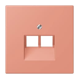 Накладка для 2-ї комп’ютерної розетки UAE JUNG LC969-2UA233 колір l’ocre rouge moyen