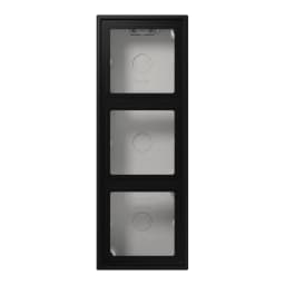 Коробка 3-постова накладного монтажу JUNG LS583ASWM матовий чорний графіт