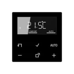 Дисплей кімнатного контролера температури JUNG HOME BTA1791SW, чорний, для точного керування мікрокліматом