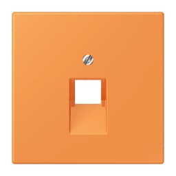 Накладка для комп’ютерної розетки UAE JUNG LC969-1UA225 помаранчевого кольору orange clair