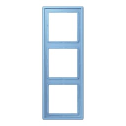 Рамка 3-постова Jung LS990 LC983256 з дюропласту, колір bleu céruléen 59