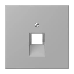 Накладка для комп’ютерної розетки UAE JUNG LC969-1UA204 сірого кольору
