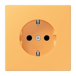 Розетка з заземленням 250V 16A гвинтовий затиск JUNG LC1521254 ocre jaune clair