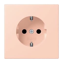 Розетка з заземленням 250V 16A з пружинним затиском JUNG LC1520234 l’ocre rouge clair (32112)
