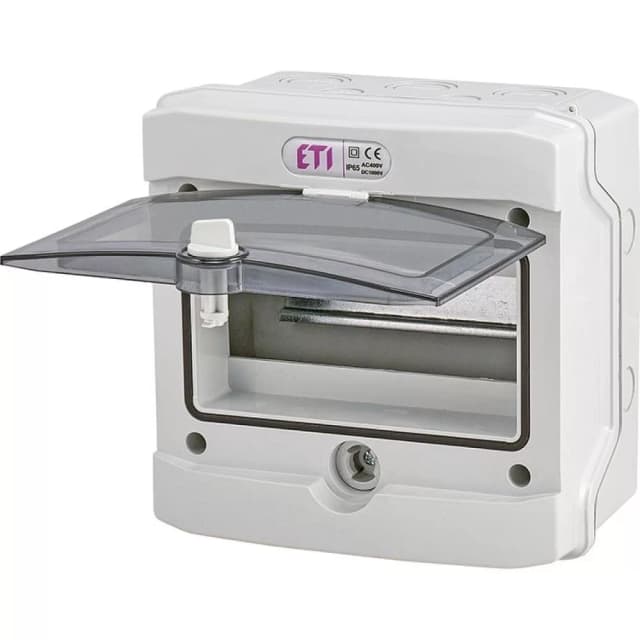 Щит розподільчий 8 модулів зовнішній ETI ECH-8G IP65 (1101061)