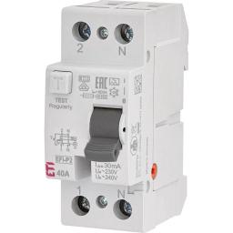 Диференціальне реле ETI EFI6-P2 25А 1P+N 30мА тип AC 6kA (2061251)
