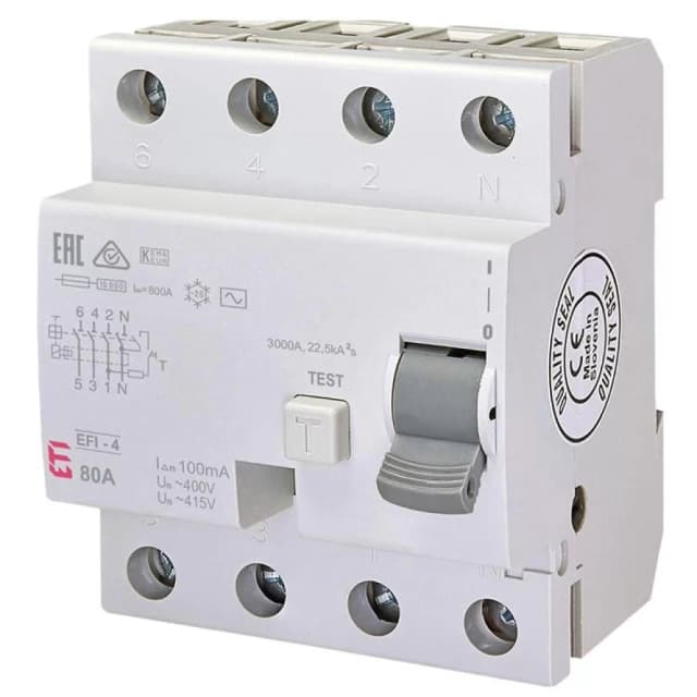 ПЗВ ETI EFI-4 80/0.1 тип AC (10kA) (2063145)