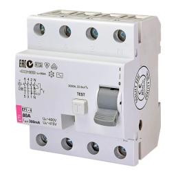 Диференційне реле (ПЗВ) ETI EFI-4 4п 80А 300мА (2064145)