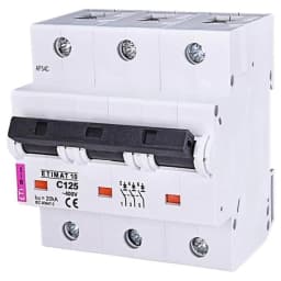 Автоматичний вимикач ETI ETIMAT10 3p С 125A (15kA) (2135733)