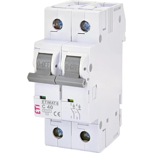 Автоматичний вимикач ETI ETIMAT 6 2 P 40A Тип C (2143520)