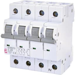 Автоматичний вимикач ETI ETIMAT6 3p+N C20A (2146517)