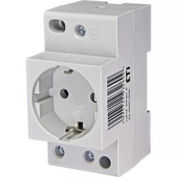 Розетка на DIN-рейку ETI t-2P+Z Schuko (P) 002414020