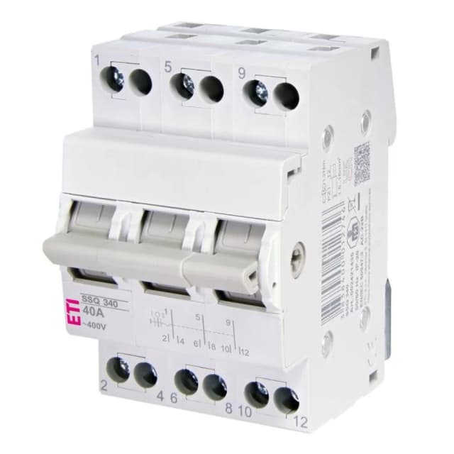 Перемикач навантаження ETI SSQ 340 1-0-2 3p 40A (2421435)