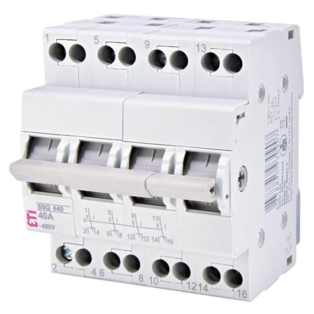 Перемикач навантаження ETI SSQ 440 1-0-2 4p 40A (2421445)