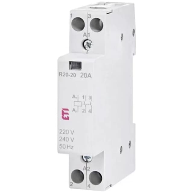 Контактор модульний ЕТІ R20-20 230V (2461210)