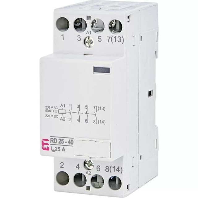 Контактор модульний ЕТI RD 25-40 230V AC/DC (2464010)