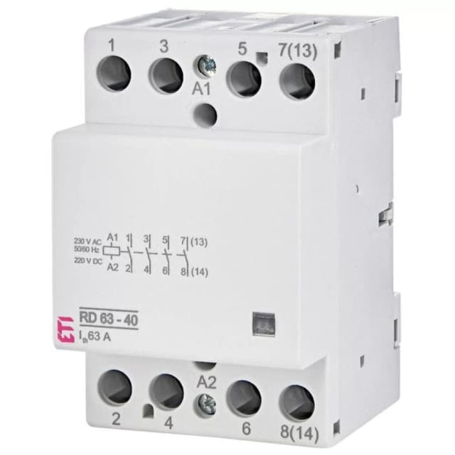Контактор ETI RD 63-40 (230V AC/DC) (AC1) (2464026)
