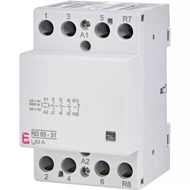 Контактор ETI RD 63-31 (230V AC/DC) (AC1) (2464028)