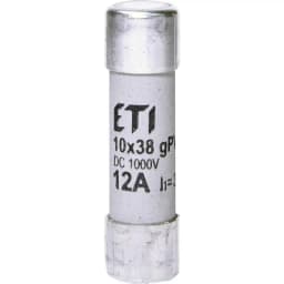 Запобіжник ETI 002625077 CH 10x38 gPV 12A 1000V (30kA)