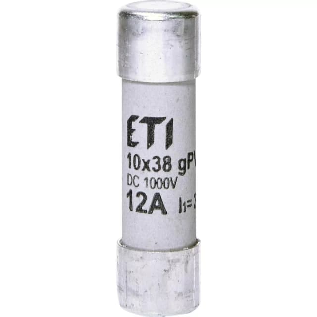 Запобіжник ETI 002625077 CH 10x38 gPV 12A 1000V (30kA)
