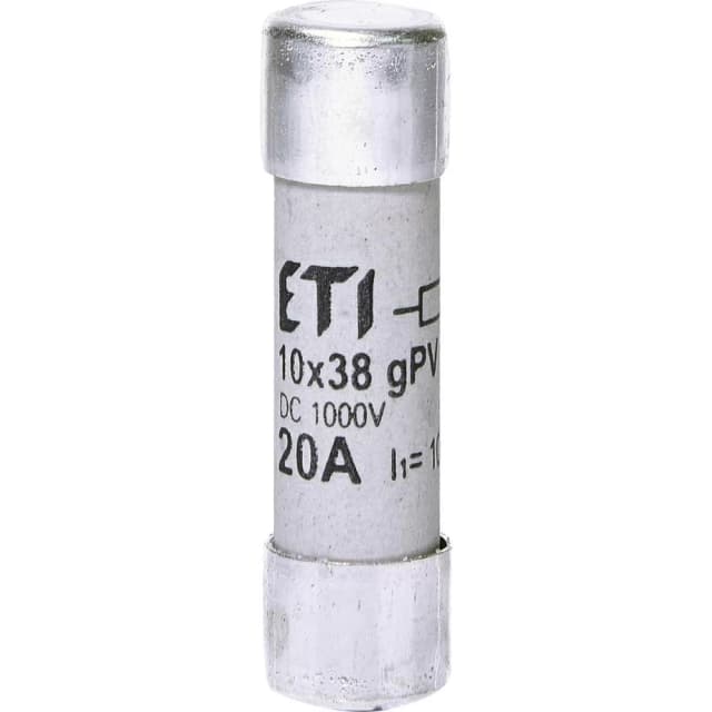 Запобіжник ETI CH 10x38 gPV 20A 1000V 10kA UL (2625108)