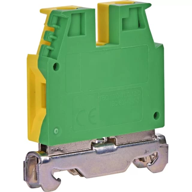 Заземлювана клема ETI 003903071 ESC-TEC.10/O (10мм² Жовто-зелена)