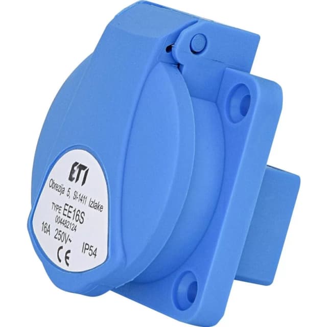 Вбудований силовий роз єм ETI 004482124 EE-16S IP54 (16A 250V Schuko)